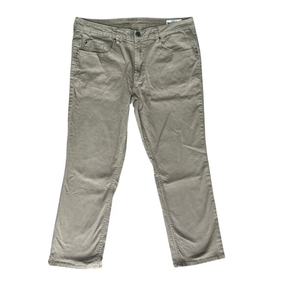 Buffalo David Bitton Sam-X Jeans Mens 36x30 Slim Straight Stretch Brown - Picture 2 of 6